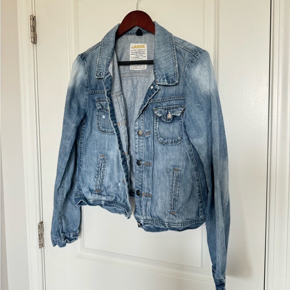 J.Crew Vintage Distressed Jean Jacket